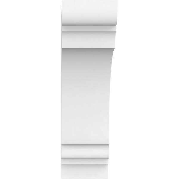 Ekena Millwork Standard Hughes Architectural Grade PVC Bracket, 2"W x 7"D x 7"H - BKTP02X07X07HUG