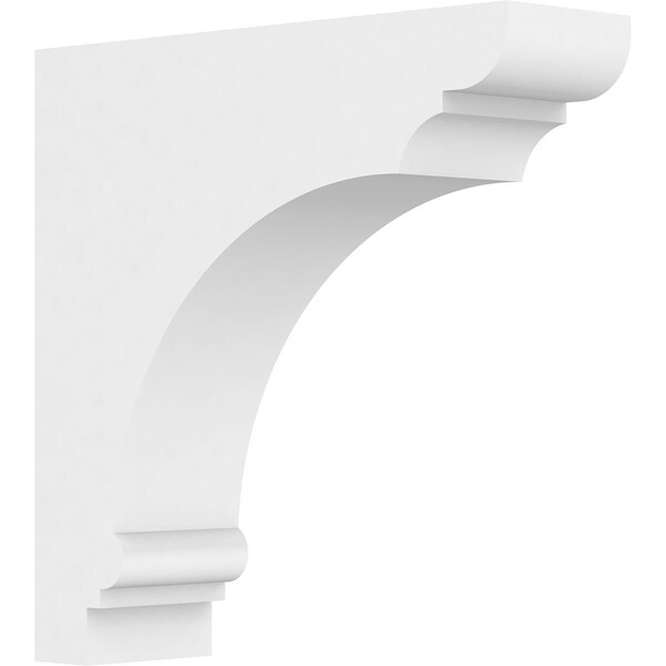 Ekena Millwork Standard Hughes Architectural Grade PVC Bracket, 2"W x 7"D x 7"H - BKTP02X07X07HUG
