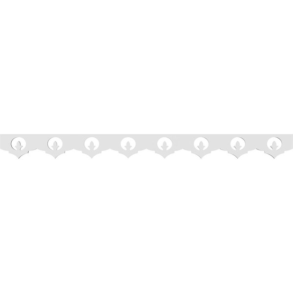 Ekena Millwork Gibralter Architectural Grade PVC Running Trim, 4"H x 5/8"P x 48"L - RUNP04X0625X48GIB