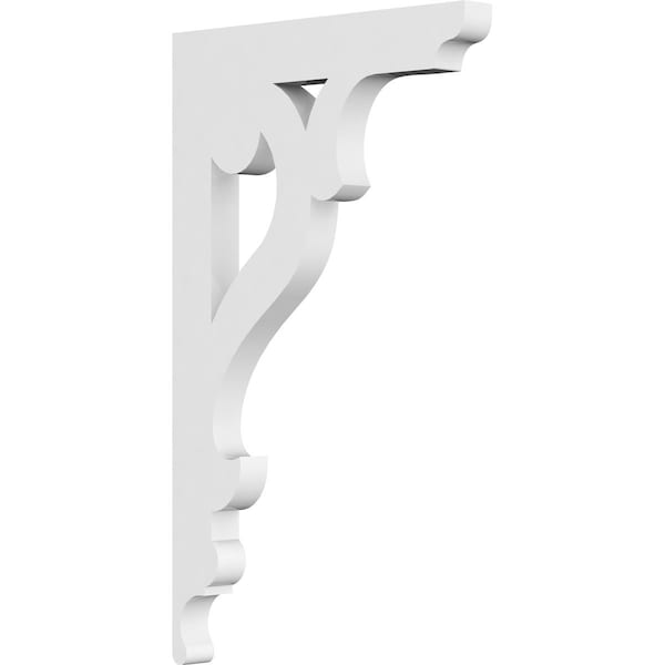 Ekena Millwork Brontes Architectural Grade PVC Bracket, 5/8"W X 6"D X 10"H - BKTP01X06X10BR