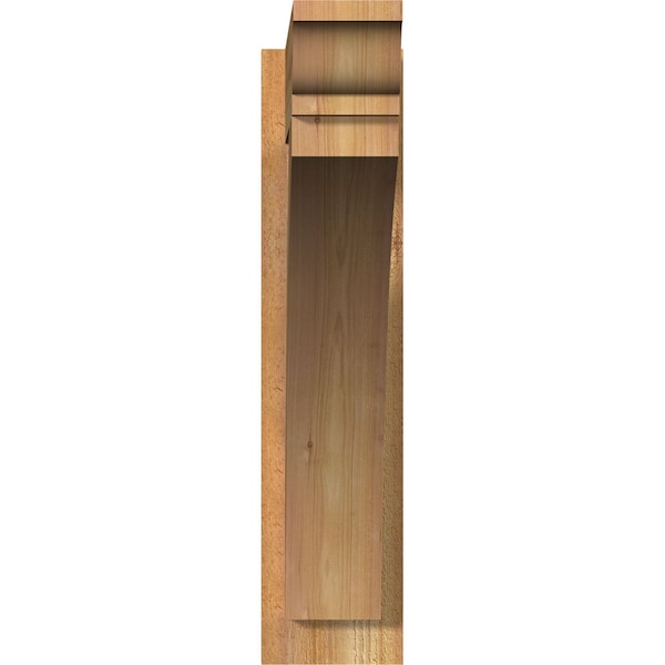 Ekena Millwork Thorton Rough Sawn Traditional Outlooker, Western Red Cedar, 6"W x 26"D x 26"H - OUT06X26X26THR01RWR