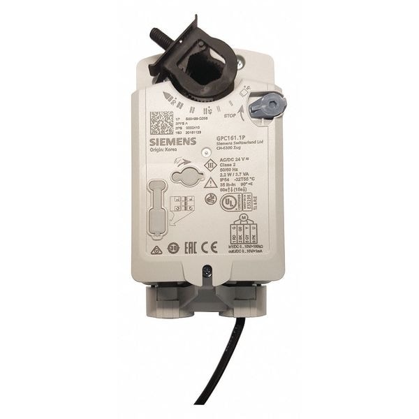Siemens Electronic Damper Actuator, 35lb, Dual Aux - GPC126.1P