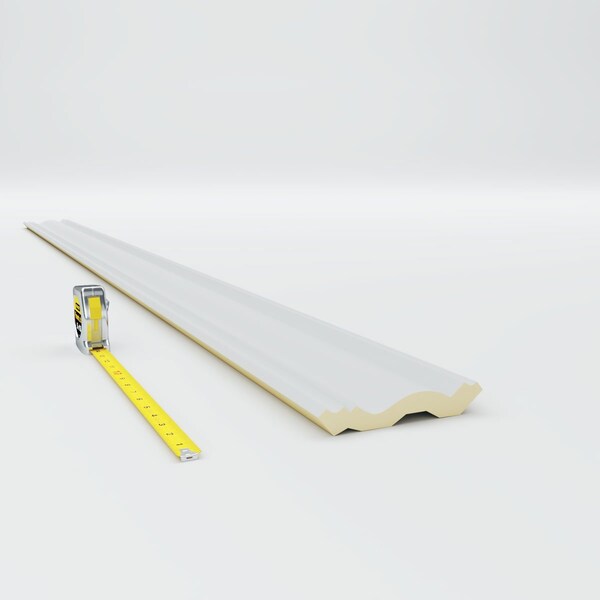 Ekena Millwork 5"H x 4"P x 6 3/8"F x 94 1/2"L Edwards Smooth Crown Moulding - MLD04X05X06ED