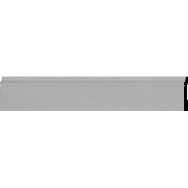Ekena Millwork Baseboard Moulding, Polyurethane, 94-1/2 in L, 4 in H - BBD04X01BA