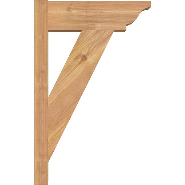 Ekena Millwork Traditional Traditional Smooth Outlooker, Western Red Cedar, 5 1/2"W x 14"D x 22"H - OUT06X14X22TRA01SWR