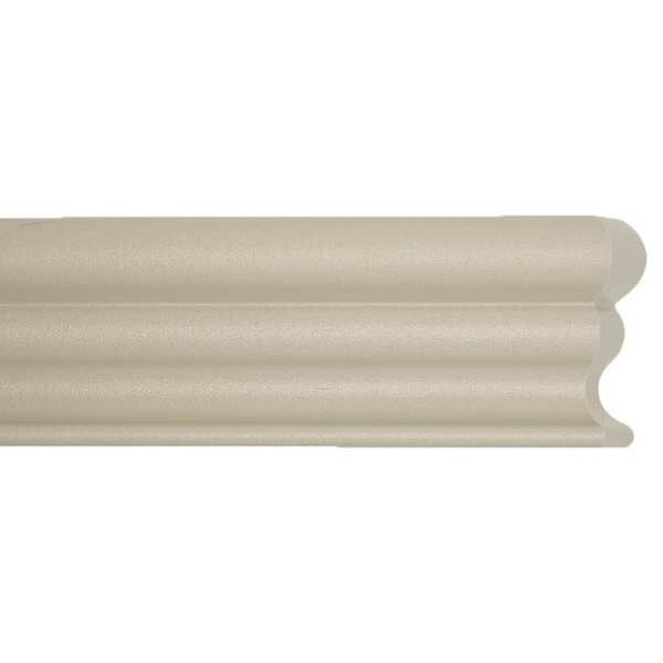 Acrovyn Accent Rail, Oyster Gray, PETG, 9 1/2 ft L - FR252929N