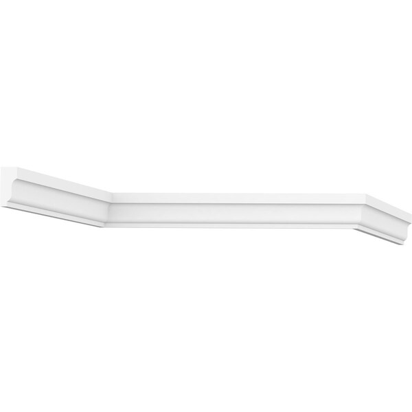 Ekena Millwork WM210 - 1 5/8"H x 5/8"P x 96"L Shingle Moulding, PVC - WM210X96SWPV