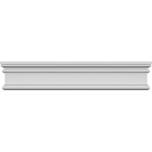Ekena Millwork 75" Bottom Width x 76 1/8" Top Width x 3 1/2"H x 7/8"P Bedford Crosshead - CRH03X75BE