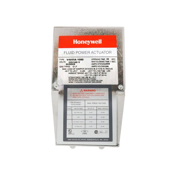 Honeywell ACTUATOR 240V, 26sec, W/D.SHAFT - V4055A1080