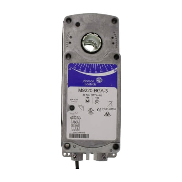 Johnson Controls Electric Actuator, 24 to 57 sec.24VAC/DC - M9220-BGA-3
