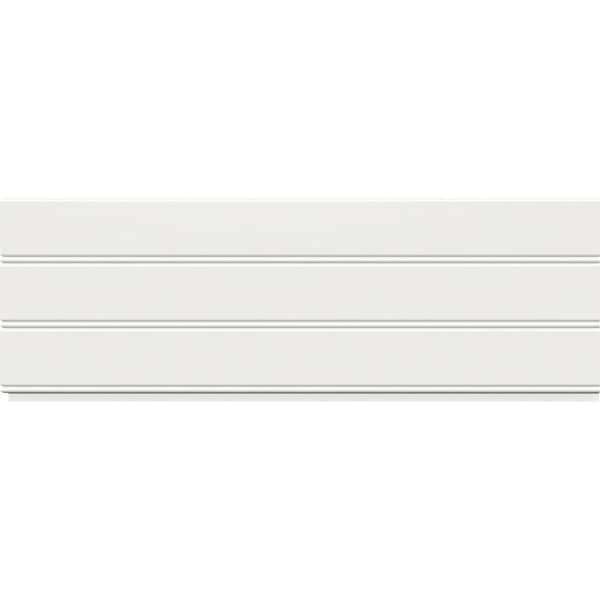 Ekena Millwork 7 1/4"H x 5/16"P x 96"L Reversible Bead/Nickel Gap Wainscot Moulding, PVC - MLD05X01X96RBSWPV