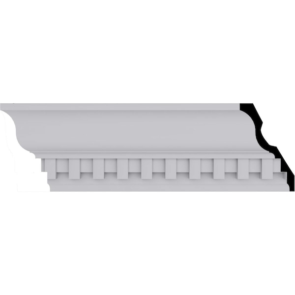 Ekena Millwork 4 5/8"H x 2 7/8"P x 5 1/2"F x 94 1/2"L, (1 3/8" Repeat) Dentil Crown Moulding - MLD05X03X05DE