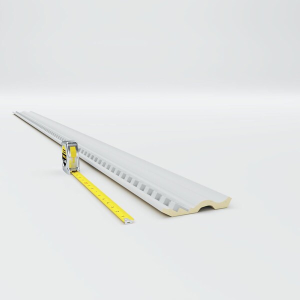 Ekena Millwork 4 5/8"H x 2 7/8"P x 5 1/2"F x 94 1/2"L, (1 3/8" Repeat) Dentil Crown Moulding - MLD05X03X05DE