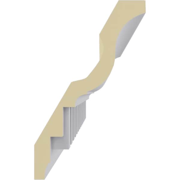 Ekena Millwork 4 5/8"H x 2 7/8"P x 5 1/2"F x 94 1/2"L, (1 3/8" Repeat) Dentil Crown Moulding - MLD05X03X05DE