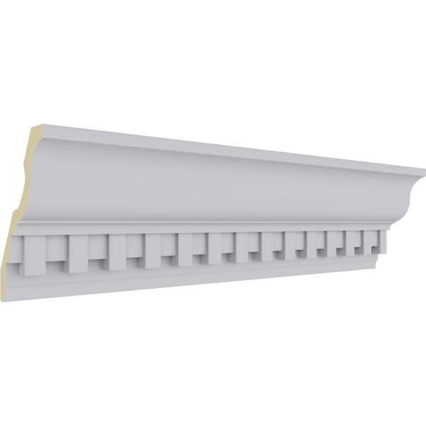 Ekena Millwork 4 5/8"H x 2 7/8"P x 5 1/2"F x 94 1/2"L, (1 3/8" Repeat) Dentil Crown Moulding - MLD05X03X05DE
