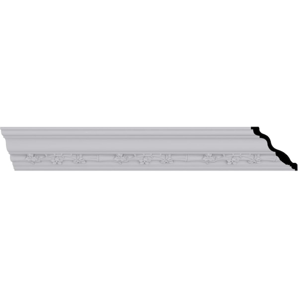 Ekena Millwork 4 1/2"H x 4 3/4"P x 6 5/8"F x 94 1/2"L Francis Crown Moulding - MLD05X05X07FR