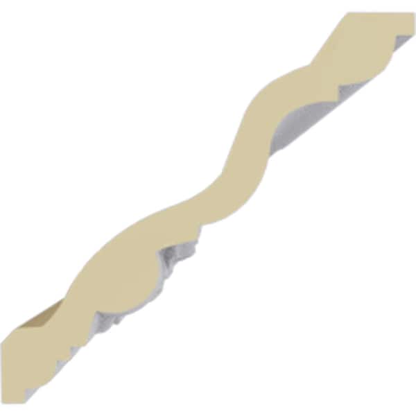 Ekena Millwork 4 1/2"H x 4 3/4"P x 6 5/8"F x 94 1/2"L Francis Crown Moulding - MLD05X05X07FR