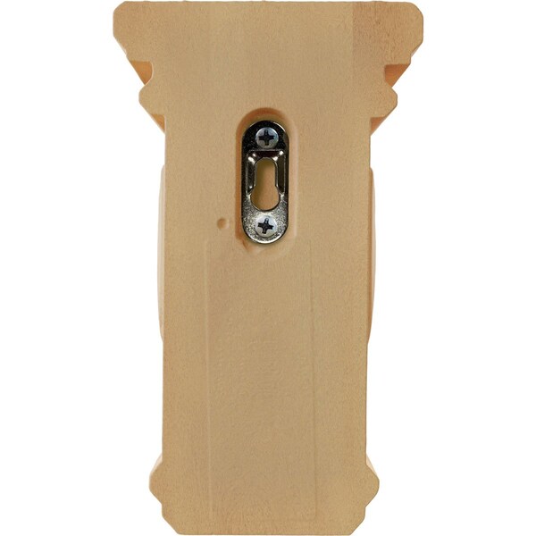 Ekena Millwork 3 1/2"W x 3 3/4"D x 6"H Mini Woodruff Wood Corbel, Red Oak - CORW03X03X06WFRO