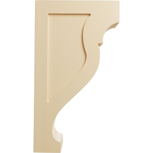 Ekena Millwork 3 1/8"W x 10"D x 18"H Extra Large Rockport Wood Corbel, Maple - CORW03X10X18RKMA