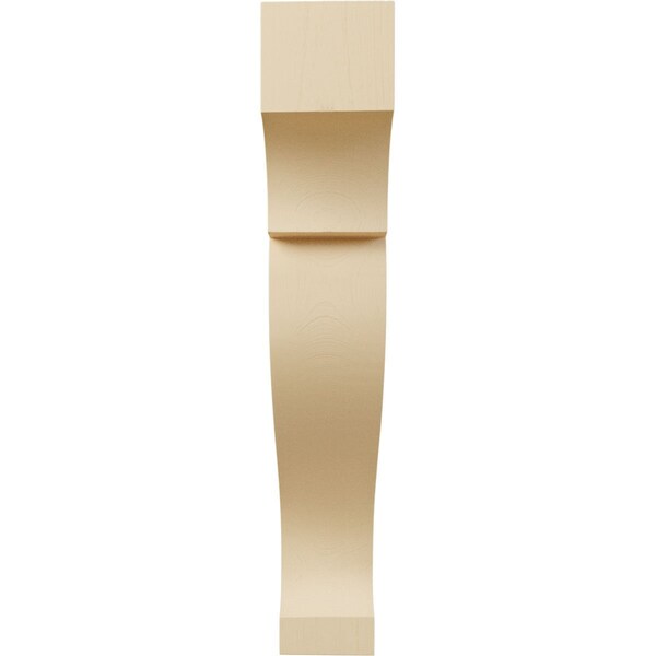 Ekena Millwork 3 1/8"W x 10"D x 18"H Extra Large Rockport Wood Corbel, Maple - CORW03X10X18RKMA