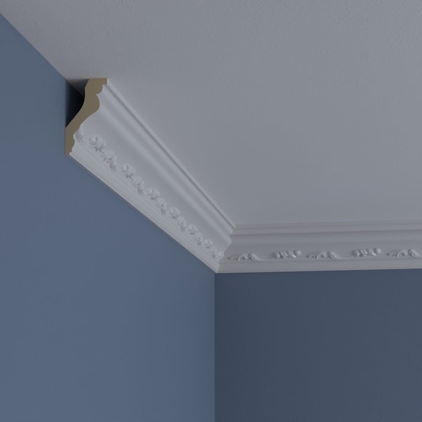 Ekena Millwork 2 3/4"H x 1 1/2"P x 3 1/8"F x 94 1/2"L Nexus Crown Moulding - MLD02X02X03NE