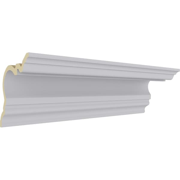 Ekena Millwork 7 1/4"H x 7 1/8"P x 9 7/8"F x 94 1/2"L, Devon Smooth Crown Moulding - MLD07X07X09DE