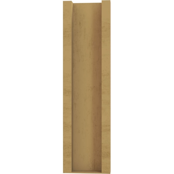 Ekena Millwork 5 1/2-in W x 12-in D x 20-in H Funston Trad Rough Cedar Woodgrain TimberThane Outlooker, Primed Tan - OUTUR055X12X20FST04RCPR
