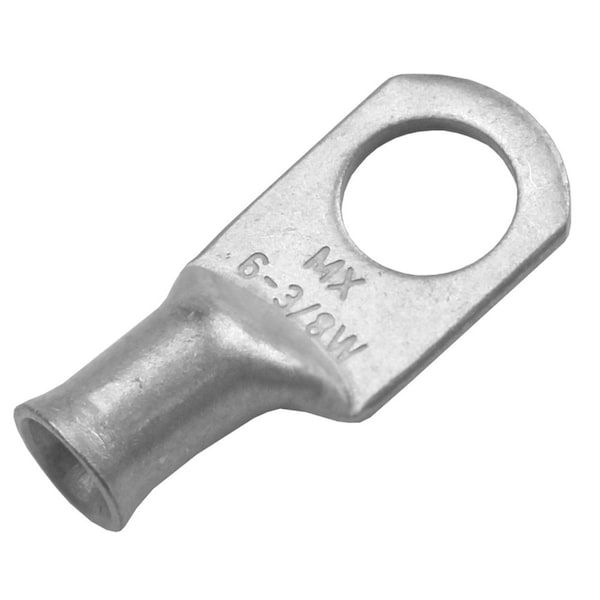 Grupo Pacer Conector Pacer Estañado Calibre 6 AWG - Tamaño de perno de 3/8 pulgadas - Paquete de 2 - TAE6-38R-2