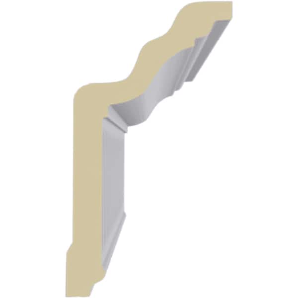 Ekena Millwork 4"H x 2 1/4"P x 4 1/2"F x 94 1/2"L Viceroy Crown Moulding - MLD04X02X04VI