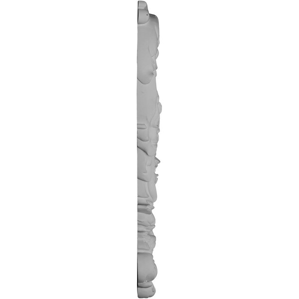 Ekena Millwork 5 7/8"W x 4"H x 1/2"P Colton Flower Onlay, Left - ONL06X04X01CO-L