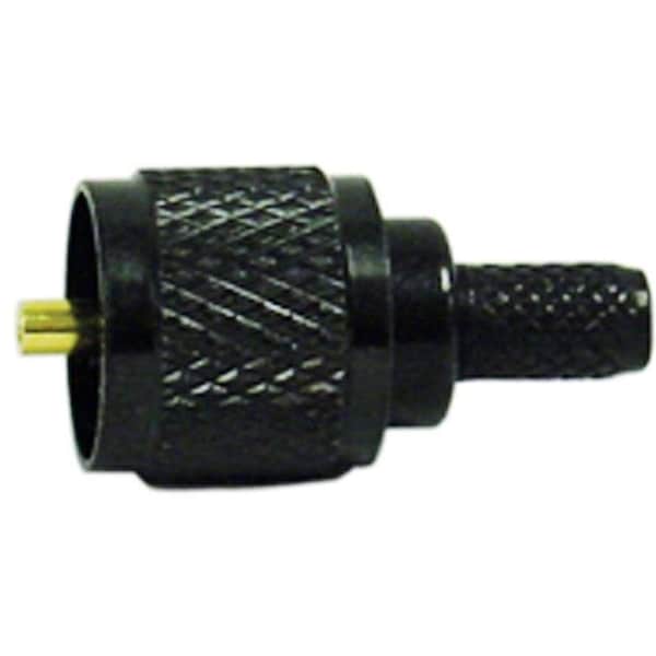 Kalibur KMPL03B Conector de compresión macho UHF Mini para RG58-U; Negro - KMPL03B