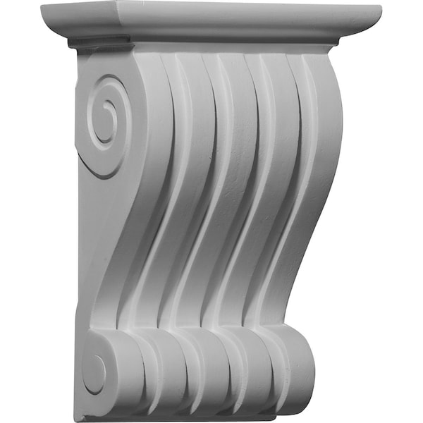 Ekena Millwork 6 1/2"W x 3 3/8"D x 9"H Leandros Corbel - COR06X03X09LN
