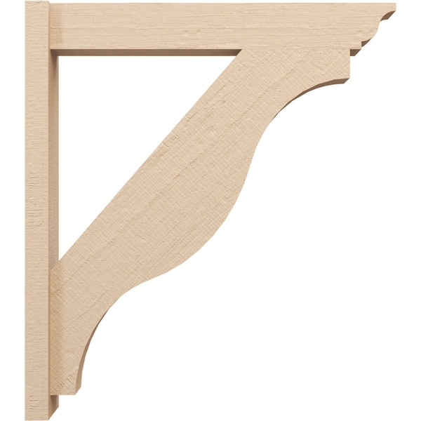 Ekena Millwork 6-in W x 32-in D x 36-in H Funston Trad Rough Cedar Woodgrain TimberThane Outlooker, Primed Tan - OUTUR060X32X36FST04RCPR