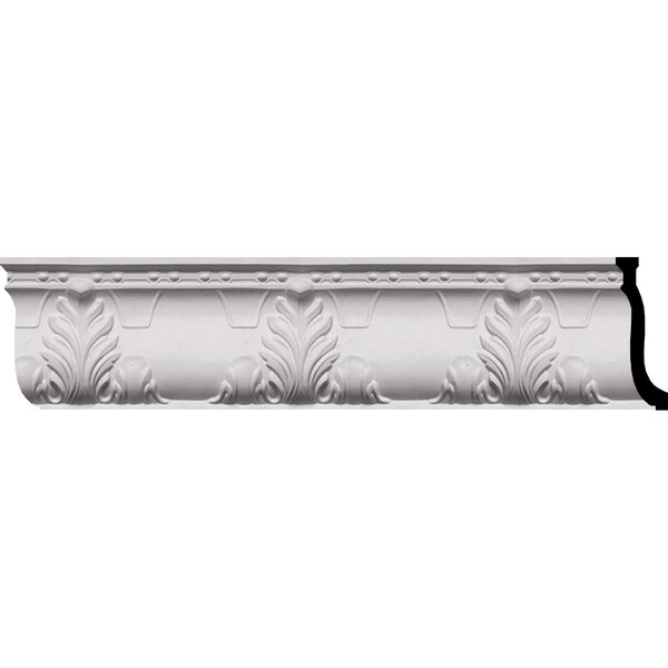 Ekena Millwork SAMPLE - 9 1/4"H x 3 3/4"P x 9 7/8"F x 12"L Alexandria Acanthus Leaf and Ribbons Crown Moulding - SAMPLE-MLD09X03X10AL