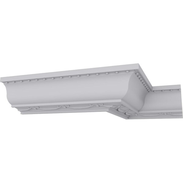Ekena Millwork 3"H x 3 5/8"P x 4 5/8"F x 94 1/2"L, (2 3/4" Repeat), Federal Crown Moulding - MLD03X03X04FE