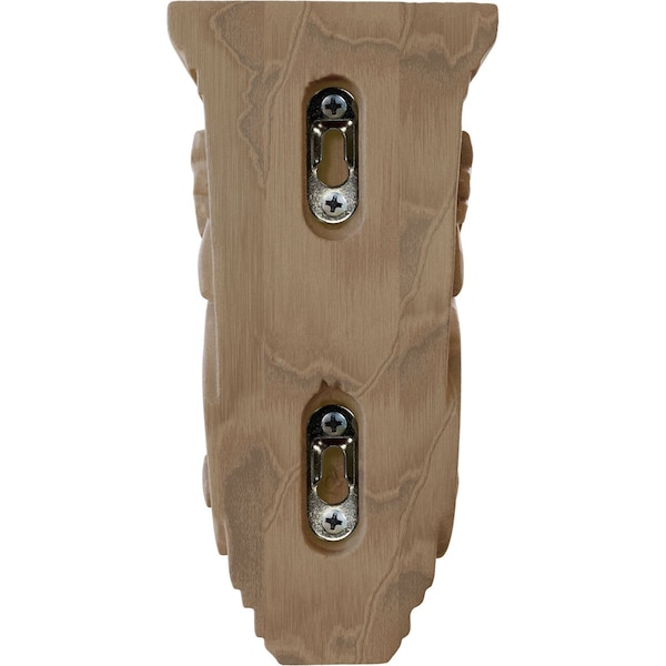 Ekena Millwork 3 1/2"W x 4"D x 7"H Small Traditional Acanthus Corbel, Mahogany - CORW03X04X07TAGM