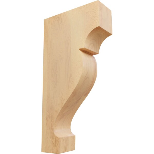 Ekena Millwork 1 3/4"W x 4 1/2"D x 9"H Large Dearborn Wood Corbel, Red Oak - CORW02X09X05DRRO