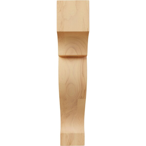 Ekena Millwork 1 3/4"W x 4 1/2"D x 9"H Large Dearborn Wood Corbel, Red Oak - CORW02X09X05DRRO
