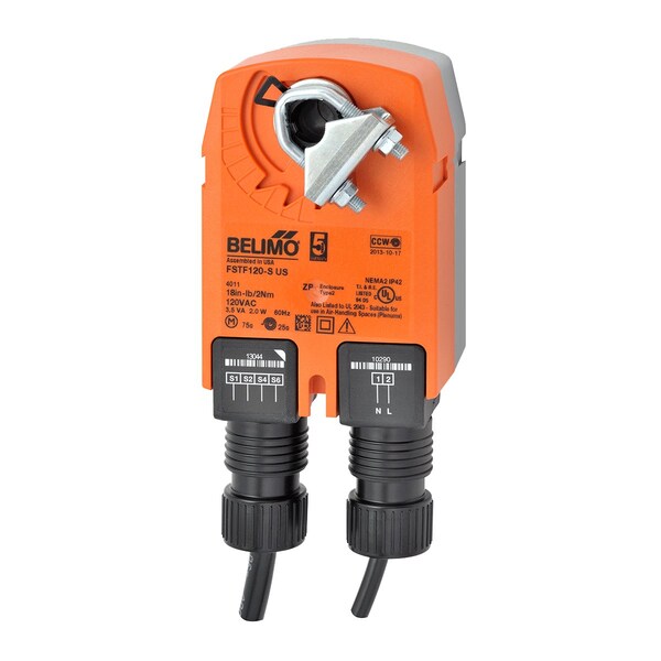 Belimo Fire & Smoke Actuator 18 in-lb Spring - FSTF120-S US