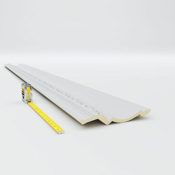 Ekena Millwork Polyurethane, 94-1/2 in L, 7-1/8 in H, Factory Primed - MLD07X06X09AT