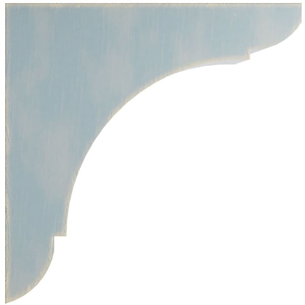 Ekena Millwork 1 3/4"W x 6"D x 6"H Small Olympic Wood Vintage Decor Bracket, Driftwood Blue - BKTWD01X06X06OLBU