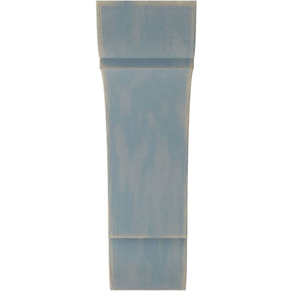 Ekena Millwork 1 3/4"W x 6"D x 6"H Small Olympic Wood Vintage Decor Bracket, Driftwood Blue - BKTWD01X06X06OLBU
