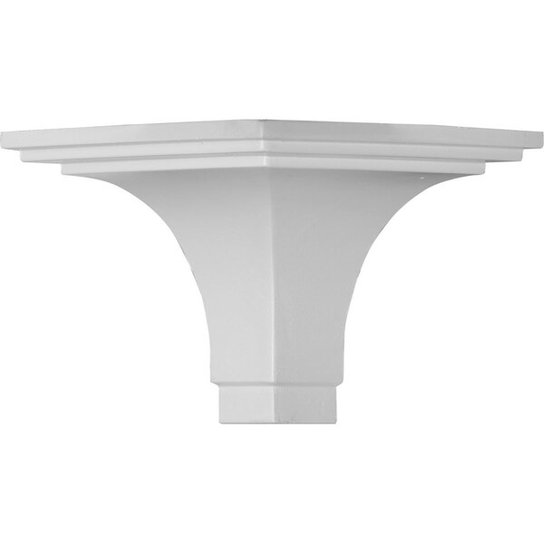 Ekena Millwork Moulding Outside Corner, Polyurethane, 4-1/4 in H, Factory Primed - MOC04X04BR