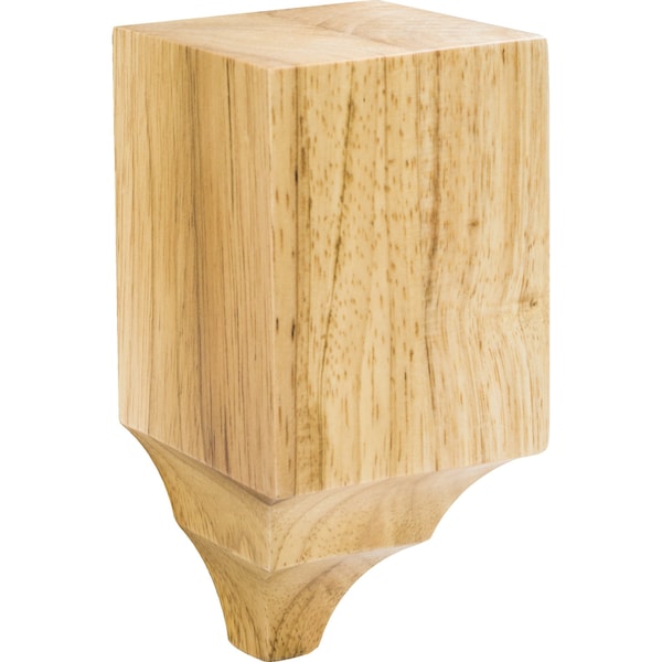 Hardware Resources Rubberwood, 6-1/4" H, 3" W, Unfinished - MCB-1-RW