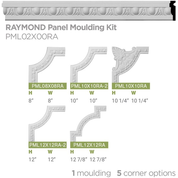 Ekena Millwork 2"H x 5/8"P x 94 1/2"L Raymond Egg & Dart Panel Moulding - PML02X00RA