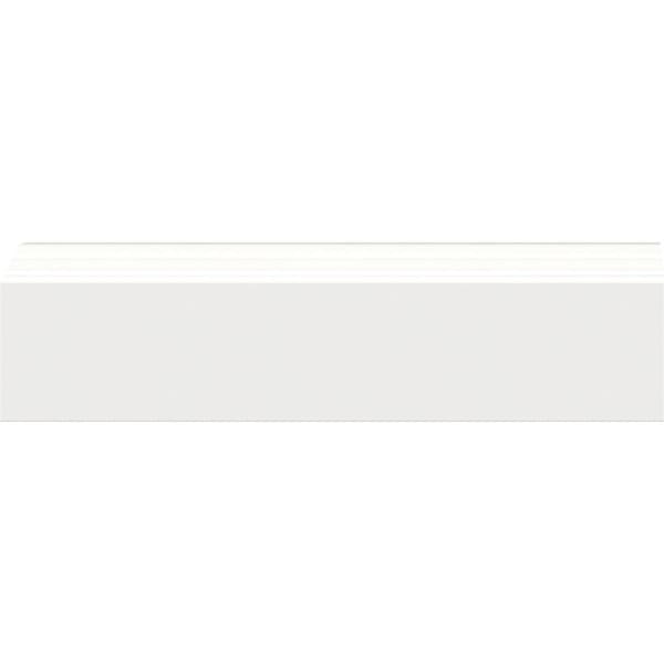 Ekena Millwork LWM623 - 3 1/4"H x 1/2"P x 96"L Base Moulding, PVC - LWM623X96SWPV