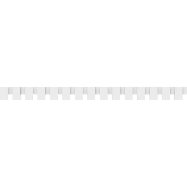 Ekena Millwork Wilson Architectural Grade PVC Dentil Block Trim, 6"H x 1"P x 90"L - DENP06WIL02
