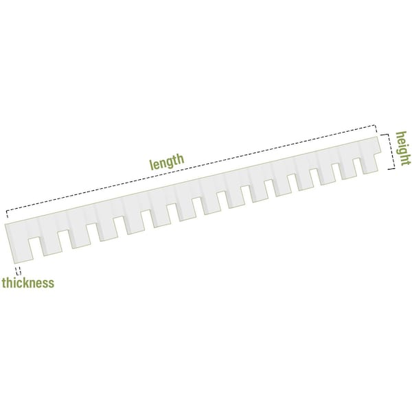 Ekena Millwork Wilson Architectural Grade PVC Dentil Block Trim, 6"H x 1"P x 90"L - DENP06WIL02