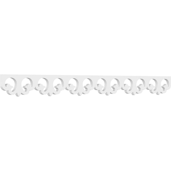 Ekena Millwork Leora Architectural Grade PVC Running Trim, 4"H x 5/8"P x 48"L - RUNP04X0625X48LEO