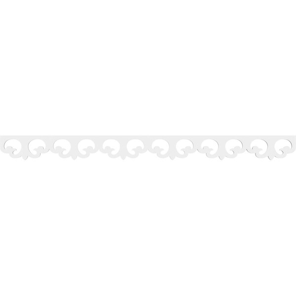 Ekena Millwork Leora Architectural Grade PVC Running Trim, 4"H x 5/8"P x 48"L - RUNP04X0625X48LEO